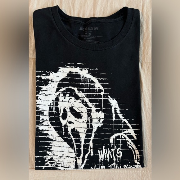 Scream Men's BLACK  Ghostface Graphic Tee, 
Size: MED - Picture 5 of 8